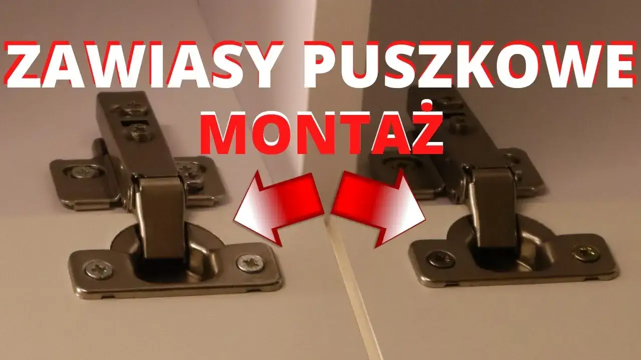 montaż zawiasów puszkowych w szafce