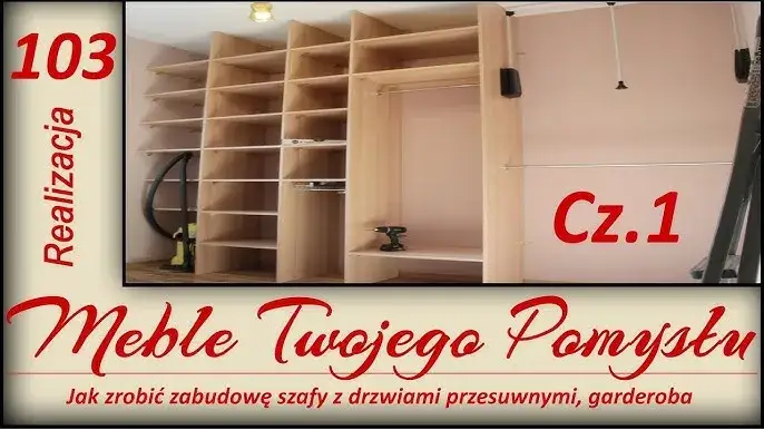 Przykłady szafek z drzwiami przesuwnymi DIY