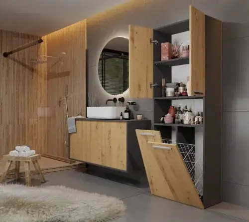 szafki w różnych pomieszczeniach domu kitchen cabinet bedside table bathroom cabinet